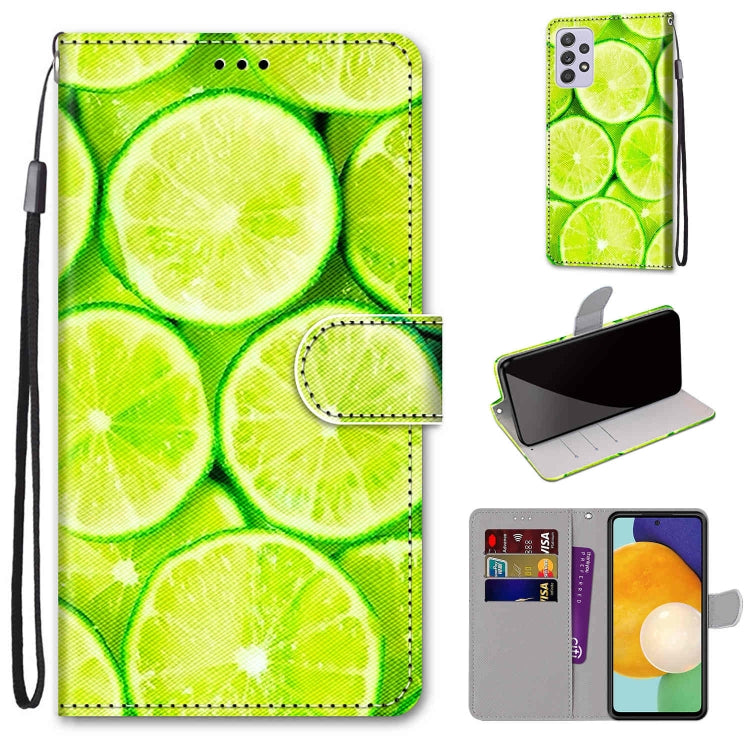 Coloured Drawing Cross Texture Horizontal Flip PU Phone Leather Case with Holder & Card Slots & Wallet & Lanyard(Colorful Layer, For Samsung Galaxy A33 5G, For Samsung Galaxy A53 5G Global