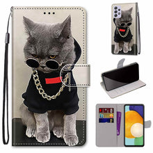 Load image into Gallery viewer, Coloured Drawing Cross Texture Horizontal Flip PU Phone Leather Case with Holder &amp; Card Slots &amp; Wallet &amp; Lanyard(Colorful Layer, For Samsung Galaxy A33 5G, For Samsung Galaxy A53 5G Global