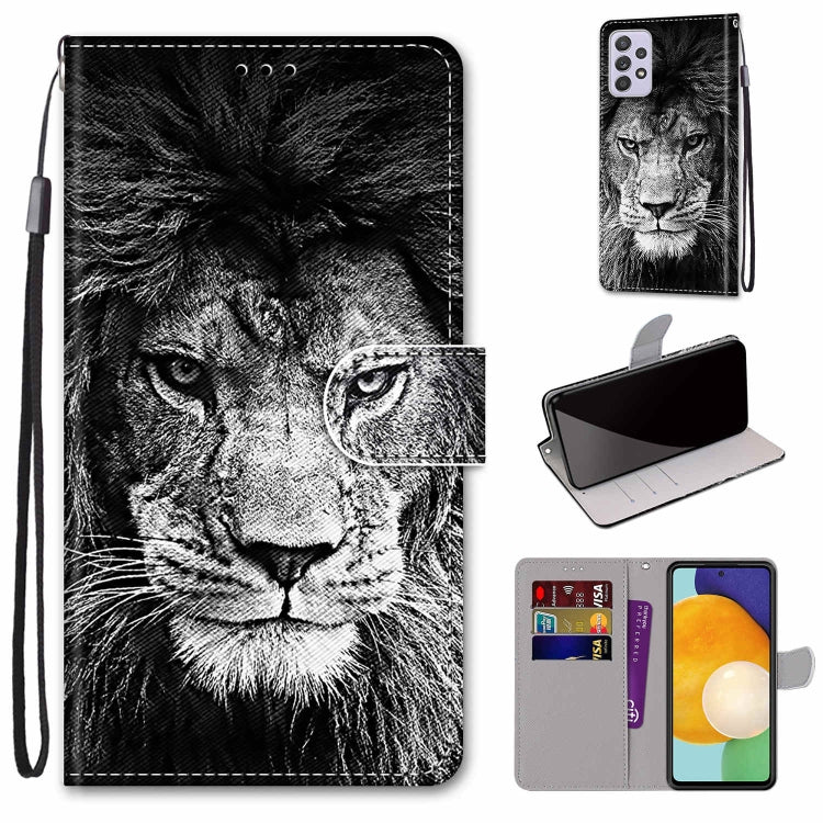 Coloured Drawing Cross Texture Horizontal Flip PU Phone Leather Case with Holder & Card Slots & Wallet & Lanyard(Colorful Layer, For Samsung Galaxy A33 5G, For Samsung Galaxy A53 5G Global
