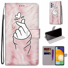 Load image into Gallery viewer, Coloured Drawing Cross Texture Horizontal Flip PU Phone Leather Case with Holder &amp; Card Slots &amp; Wallet &amp; Lanyard(Colorful Layer, For Samsung Galaxy A33 5G, For Samsung Galaxy A53 5G Global