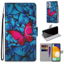 Load image into Gallery viewer, Coloured Drawing Cross Texture Horizontal Flip PU Phone Leather Case with Holder &amp; Card Slots &amp; Wallet &amp; Lanyard(Colorful Layer, For Samsung Galaxy A33 5G, For Samsung Galaxy A53 5G Global