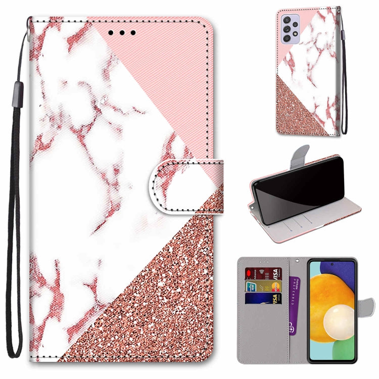 Coloured Drawing Cross Texture Horizontal Flip PU Phone Leather Case with Holder & Card Slots & Wallet & Lanyard(Colorful Layer, For Samsung Galaxy A33 5G, For Samsung Galaxy A53 5G Global