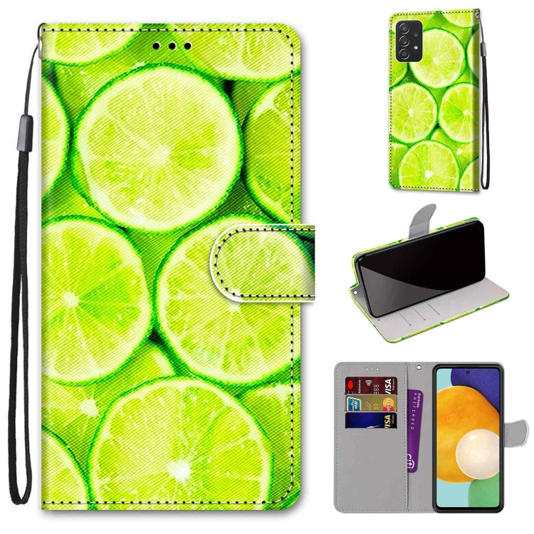 Coloured Drawing Cross Texture Horizontal Flip PU Phone Leather Case with Holder & Card Slots & Wallet & Lanyard(Colorful Layer, For Samsung Galaxy A33 5G, For Samsung Galaxy A53 5G Global