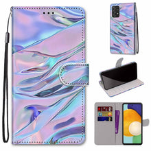 Load image into Gallery viewer, Coloured Drawing Cross Texture Horizontal Flip PU Phone Leather Case with Holder &amp; Card Slots &amp; Wallet &amp; Lanyard(Colorful Layer, For Samsung Galaxy A33 5G, For Samsung Galaxy A53 5G Global