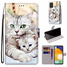 Load image into Gallery viewer, Coloured Drawing Cross Texture Horizontal Flip PU Phone Leather Case with Holder &amp; Card Slots &amp; Wallet &amp; Lanyard(Colorful Layer, For Samsung Galaxy A33 5G, For Samsung Galaxy A53 5G Global