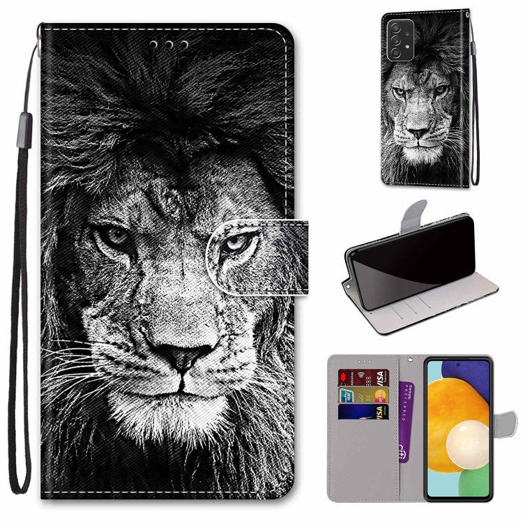 Coloured Drawing Cross Texture Horizontal Flip PU Phone Leather Case with Holder & Card Slots & Wallet & Lanyard(Colorful Layer, For Samsung Galaxy A33 5G, For Samsung Galaxy A53 5G Global