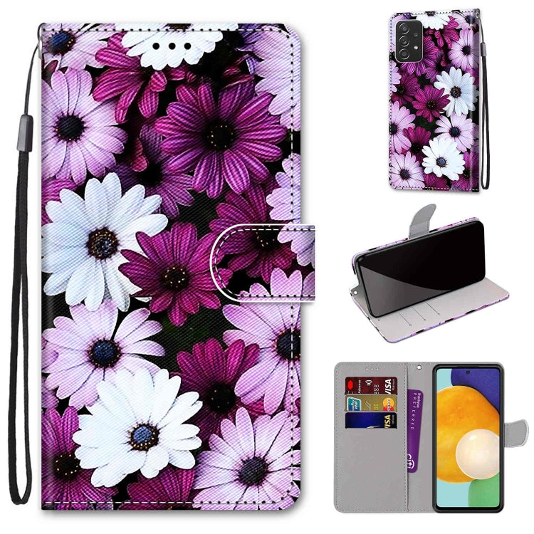 Coloured Drawing Cross Texture Horizontal Flip PU Phone Leather Case with Holder & Card Slots & Wallet & Lanyard(Colorful Layer, For Samsung Galaxy A33 5G, For Samsung Galaxy A53 5G Global