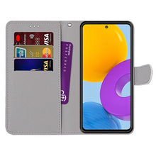 Load image into Gallery viewer, Coloured Drawing Cross Texture Horizontal Flip PU Phone Leather Case with Holder &amp; Card Slots &amp; Wallet &amp; Lanyard(Colorful Layer, For Samsung Galaxy M52 5G, For Samsung Galaxy S22 5G