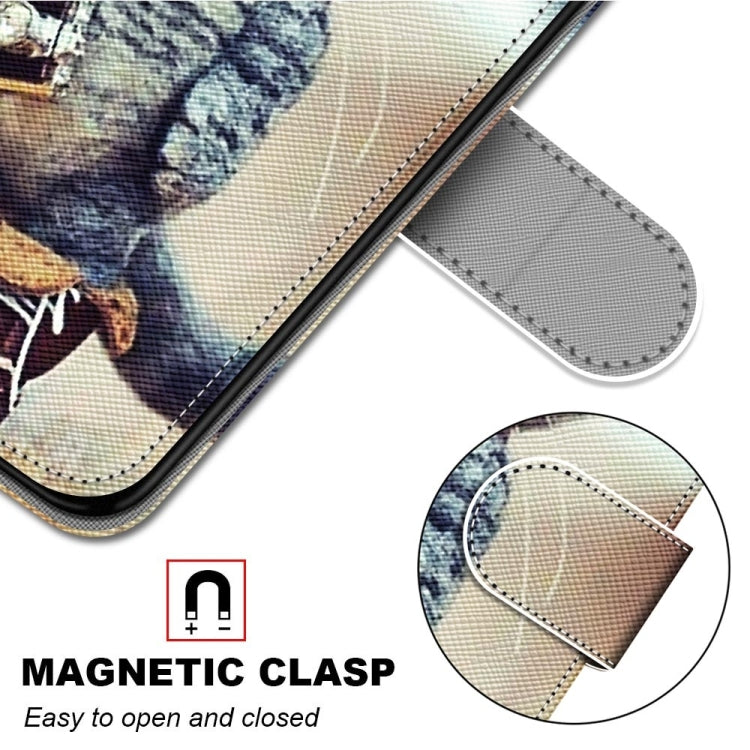 Coloured Drawing Cross Texture Horizontal Flip PU Phone Leather Case with Holder & Card Slots & Wallet & Lanyard(Colorful Layer, For Samsung Galaxy M52 5G, For Samsung Galaxy S22 5G