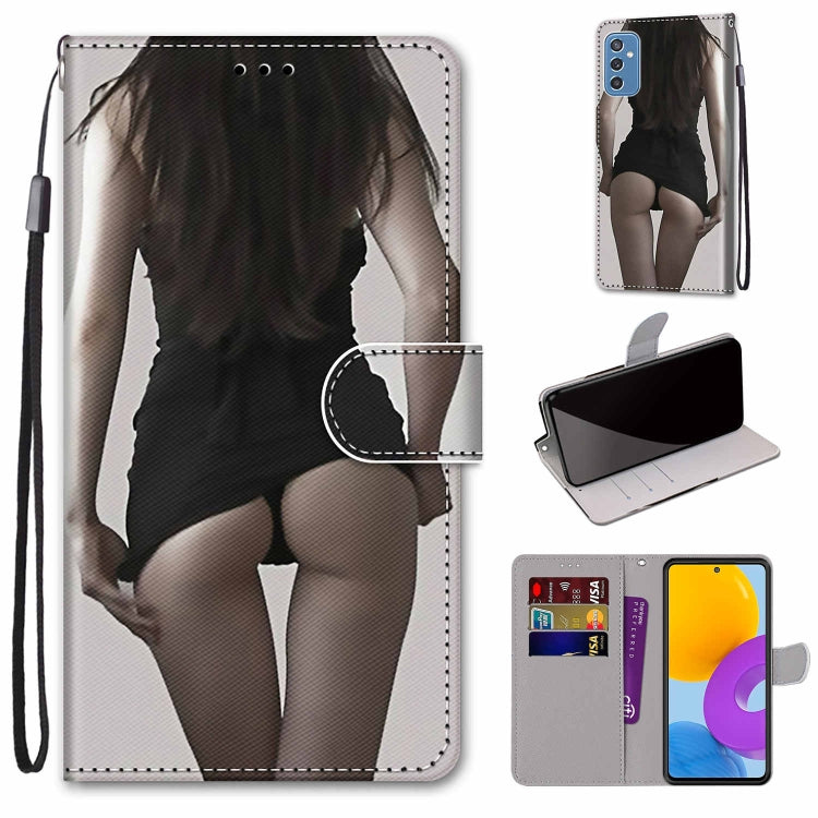 Coloured Drawing Cross Texture Horizontal Flip PU Phone Leather Case with Holder & Card Slots & Wallet & Lanyard(Colorful Layer, For Samsung Galaxy M52 5G, For Samsung Galaxy S22 5G