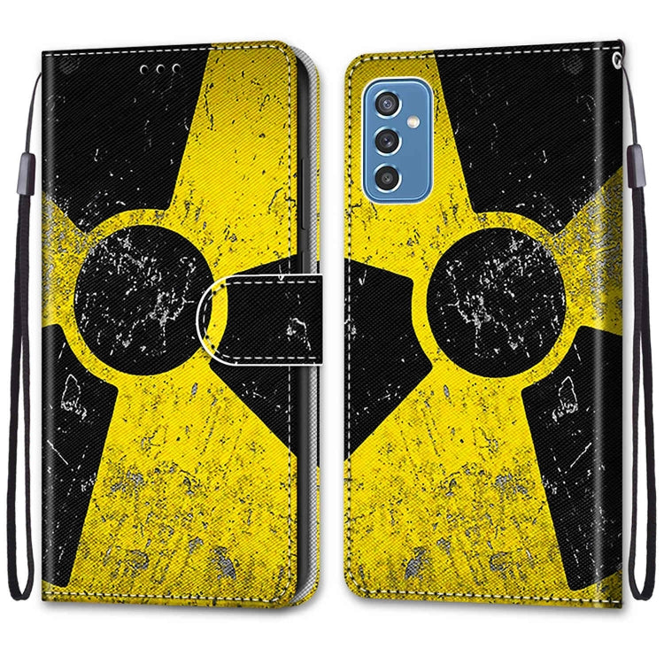 Coloured Drawing Cross Texture Horizontal Flip PU Phone Leather Case with Holder & Card Slots & Wallet & Lanyard(Colorful Layer, For Samsung Galaxy M52 5G, For Samsung Galaxy S22 5G