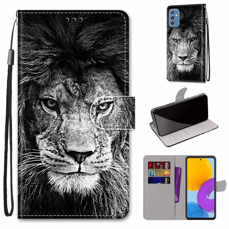 Coloured Drawing Cross Texture Horizontal Flip PU Phone Leather Case with Holder & Card Slots & Wallet & Lanyard(Colorful Layer, For Samsung Galaxy M52 5G, For Samsung Galaxy S22 5G