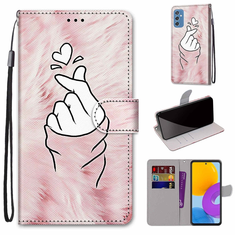 Coloured Drawing Cross Texture Horizontal Flip PU Phone Leather Case with Holder & Card Slots & Wallet & Lanyard(Colorful Layer, For Samsung Galaxy M52 5G, For Samsung Galaxy S22 5G