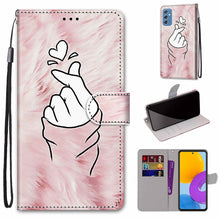 Load image into Gallery viewer, Coloured Drawing Cross Texture Horizontal Flip PU Phone Leather Case with Holder &amp; Card Slots &amp; Wallet &amp; Lanyard(Colorful Layer, For Samsung Galaxy M52 5G, For Samsung Galaxy S22 5G