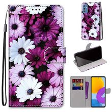 Load image into Gallery viewer, Coloured Drawing Cross Texture Horizontal Flip PU Phone Leather Case with Holder &amp; Card Slots &amp; Wallet &amp; Lanyard(Colorful Layer, For Samsung Galaxy M52 5G, For Samsung Galaxy S22 5G
