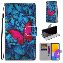Load image into Gallery viewer, Coloured Drawing Cross Texture Horizontal Flip PU Phone Leather Case with Holder &amp; Card Slots &amp; Wallet &amp; Lanyard(Colorful Layer, For Samsung Galaxy M52 5G, For Samsung Galaxy S22 5G