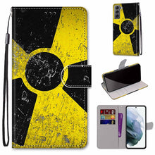 Load image into Gallery viewer, Coloured Drawing Cross Texture Horizontal Flip PU Phone Leather Case with Holder &amp; Card Slots &amp; Wallet &amp; Lanyard(Colorful Layer, For Samsung Galaxy M52 5G, For Samsung Galaxy S22 5G
