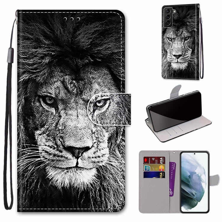 Coloured Drawing Cross Texture Horizontal Flip PU Phone Leather Case with Holder & Card Slots & Wallet & Lanyard(Colorful Layer, For Samsung Galaxy S22+ 5G, For Samsung Galaxy S22 Ultra 5G
