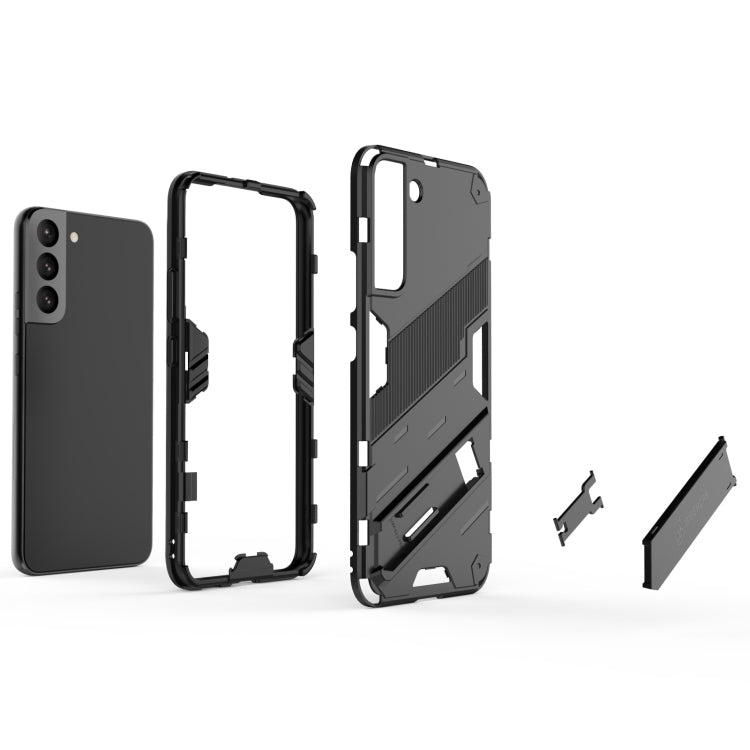 Punk Armor 2 in 1 PC + TPU Shockproof Phone Case with Invisible Holder, For Samsung Galaxy S22+ 5G, For Samsung Galaxy S22 Ultra 5G, For Samsung Galaxy S22 5G