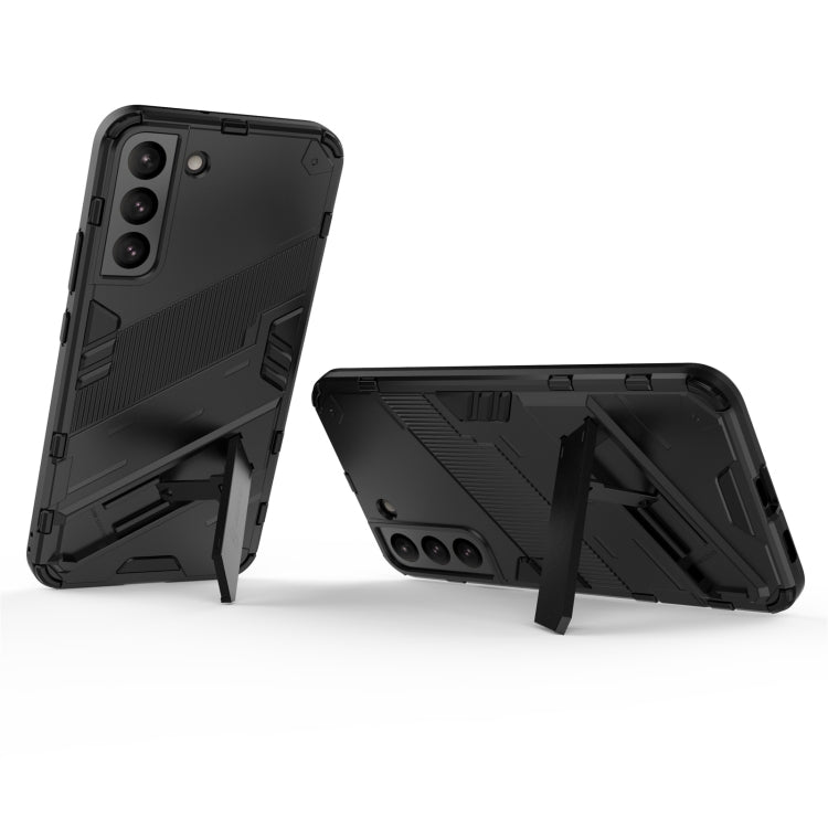 Punk Armor 2 in 1 PC + TPU Shockproof Phone Case with Invisible Holder, For Samsung Galaxy S22+ 5G, For Samsung Galaxy S22 Ultra 5G, For Samsung Galaxy S22 5G