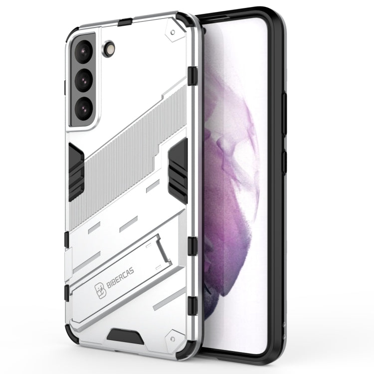 Punk Armor 2 in 1 PC + TPU Shockproof Phone Case with Invisible Holder, For Samsung Galaxy S22+ 5G, For Samsung Galaxy S22 Ultra 5G, For Samsung Galaxy S22 5G