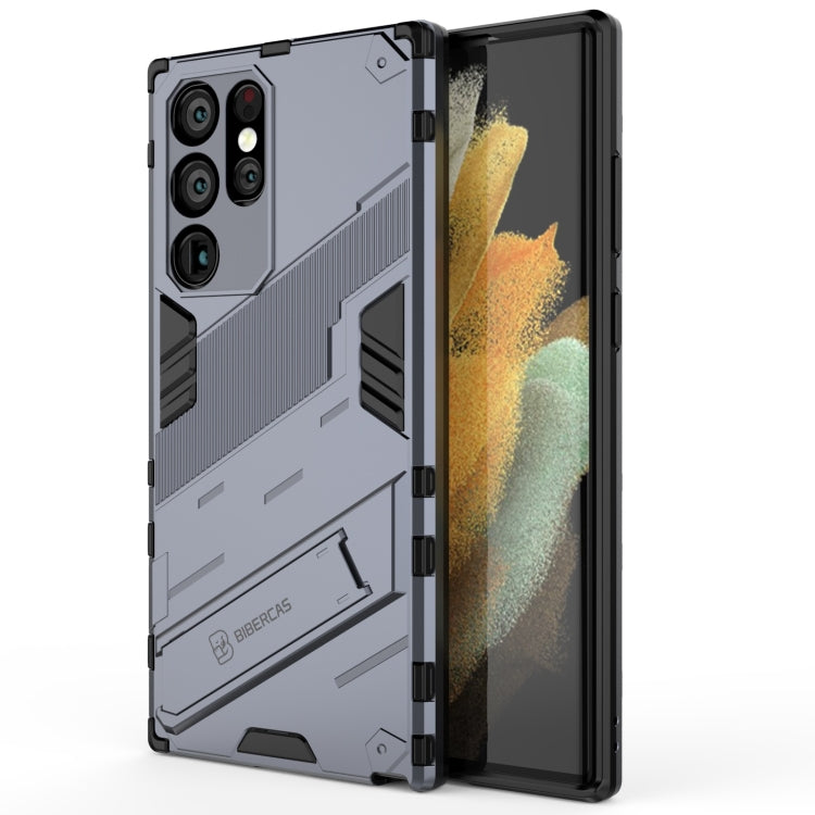 Punk Armor 2 in 1 PC + TPU Shockproof Phone Case with Invisible Holder, For Samsung Galaxy S22+ 5G, For Samsung Galaxy S22 Ultra 5G, For Samsung Galaxy S22 5G