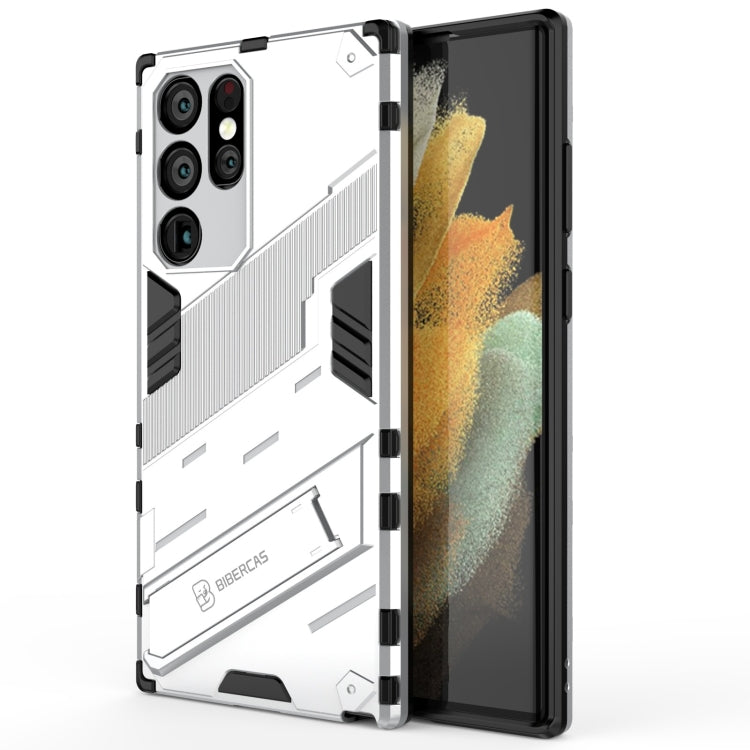 Punk Armor 2 in 1 PC + TPU Shockproof Phone Case with Invisible Holder, For Samsung Galaxy S22+ 5G, For Samsung Galaxy S22 Ultra 5G, For Samsung Galaxy S22 5G