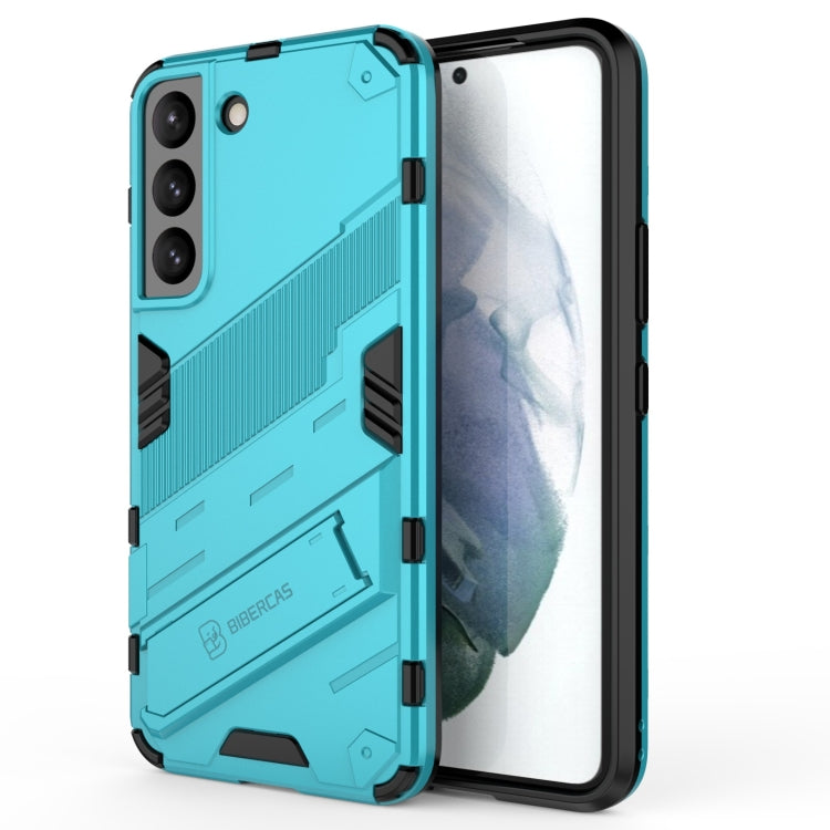 Punk Armor 2 in 1 PC + TPU Shockproof Phone Case with Invisible Holder, For Samsung Galaxy S22+ 5G, For Samsung Galaxy S22 Ultra 5G, For Samsung Galaxy S22 5G