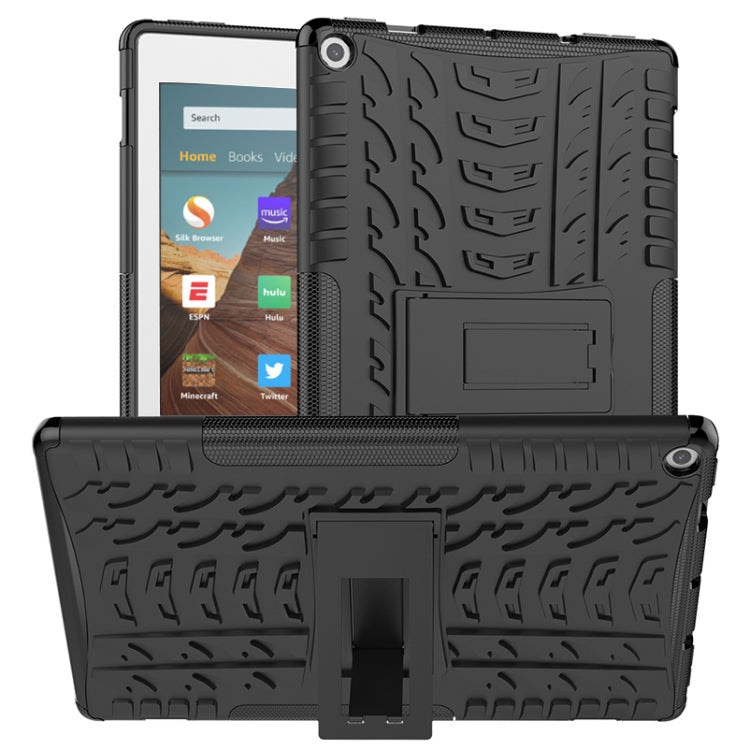 Tire Texture TPU + PC Shockproof Case with Holder