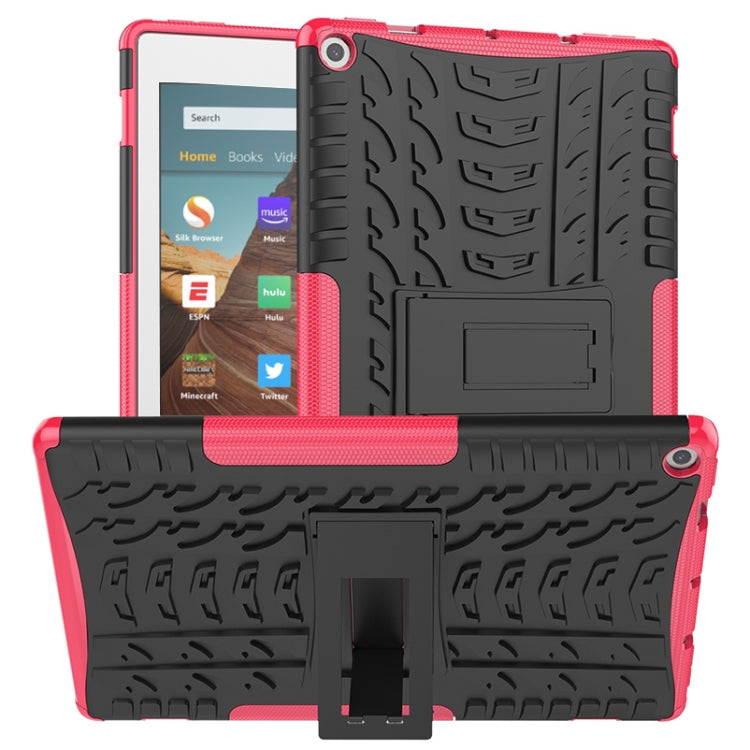 Tire Texture TPU + PC Shockproof Case with Holder