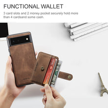 Load image into Gallery viewer, JEEHOOD RFID Blocking Anti-Theft Wallet Phone Case, For Google Pixel 6, For Google Pixel 6 Pro, For Xiaomi Redmi K40 / K40 Pro