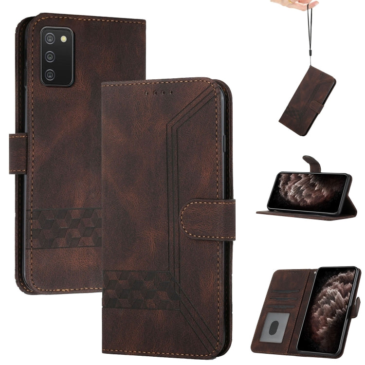 Cubic Skin Feel Flip Leather Phone Case, For Samsung Galaxy A02s 164mm, For Samsung Galaxy A02s 166mm, For Samsung Galaxy A03s 166mm, For Samsung Galaxy A10 / M10, For Samsung Galaxy A10s, For Samsung Galaxy A11, For Samsung Galaxy A12                 ...