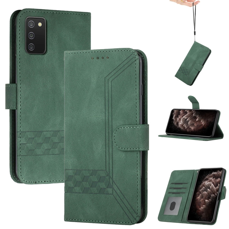 Cubic Skin Feel Flip Leather Phone Case, For Samsung Galaxy A02s 164mm, For Samsung Galaxy A02s 166mm, For Samsung Galaxy A03s 166mm, For Samsung Galaxy A10 / M10, For Samsung Galaxy A10s, For Samsung Galaxy A11, For Samsung Galaxy A12                 ...
