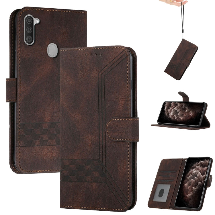 Cubic Skin Feel Flip Leather Phone Case, For Samsung Galaxy A02s 164mm, For Samsung Galaxy A02s 166mm, For Samsung Galaxy A03s 166mm, For Samsung Galaxy A10 / M10, For Samsung Galaxy A10s, For Samsung Galaxy A11, For Samsung Galaxy A12                 ...