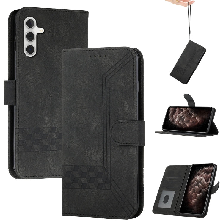 Cubic Skin Feel Flip Leather Phone Case, For Samsung Galaxy A02s 164mm, For Samsung Galaxy A02s 166mm, For Samsung Galaxy A03s 166mm, For Samsung Galaxy A10 / M10, For Samsung Galaxy A10s, For Samsung Galaxy A11, For Samsung Galaxy A12                 ...