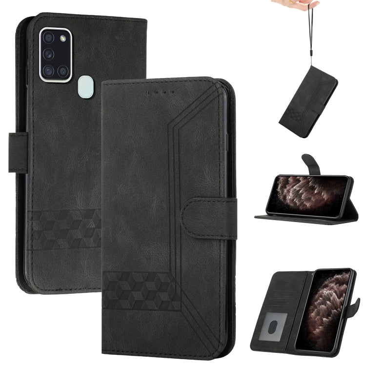 Cubic Skin Feel Flip Leather Phone Case, For Samsung Galaxy A20s, For Samsung Galaxy A21s, For Samsung Galaxy A21 EU Version, For Samsung Galaxy A22 4G, For Samsung Galaxy A22 5G, For Samsung Galaxy A30 / A20, For Samsung Galaxy A31                    ...