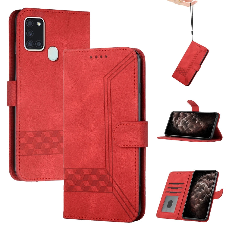 Cubic Skin Feel Flip Leather Phone Case, For Samsung Galaxy A20s, For Samsung Galaxy A21s, For Samsung Galaxy A21 EU Version, For Samsung Galaxy A22 4G, For Samsung Galaxy A22 5G, For Samsung Galaxy A30 / A20, For Samsung Galaxy A31                    ...