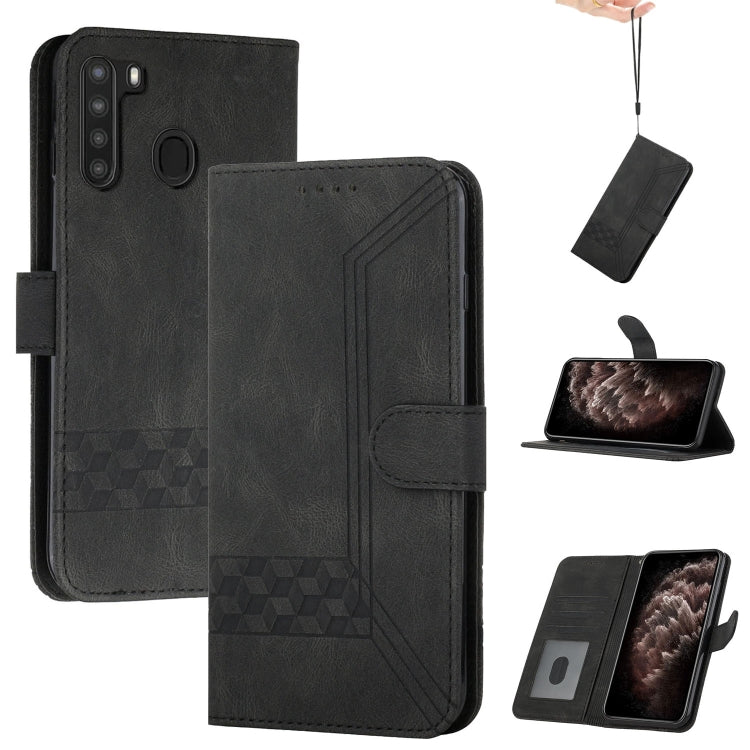 Cubic Skin Feel Flip Leather Phone Case, For Samsung Galaxy A20s, For Samsung Galaxy A21s, For Samsung Galaxy A21 EU Version, For Samsung Galaxy A22 4G, For Samsung Galaxy A22 5G, For Samsung Galaxy A30 / A20, For Samsung Galaxy A31                    ...
