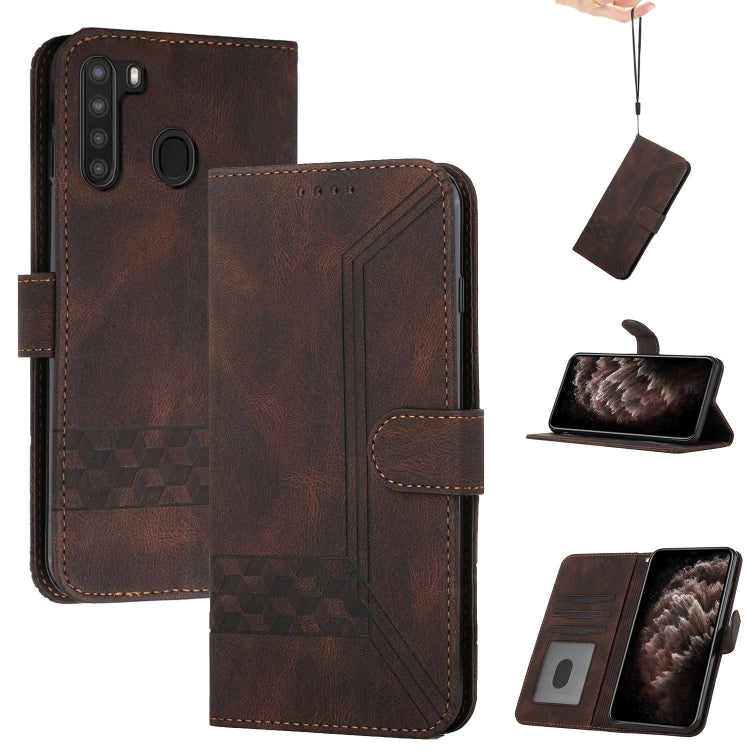 Cubic Skin Feel Flip Leather Phone Case, For Samsung Galaxy A20s, For Samsung Galaxy A21s, For Samsung Galaxy A21 EU Version, For Samsung Galaxy A22 4G, For Samsung Galaxy A22 5G, For Samsung Galaxy A30 / A20, For Samsung Galaxy A31                    ...