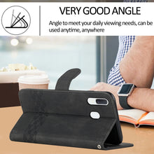 Load image into Gallery viewer, Cubic Skin Feel Flip Leather Phone Case, For Samsung Galaxy A40, For Samsung Galaxy A41, For Samsung Galaxy A42 5G, For Samsung Galaxy A50, For Samsung Galaxy A51, For Samsung Galaxy A51 5G, For Samsung Galaxy A52 5G, For Samsung Galaxy A71            ...