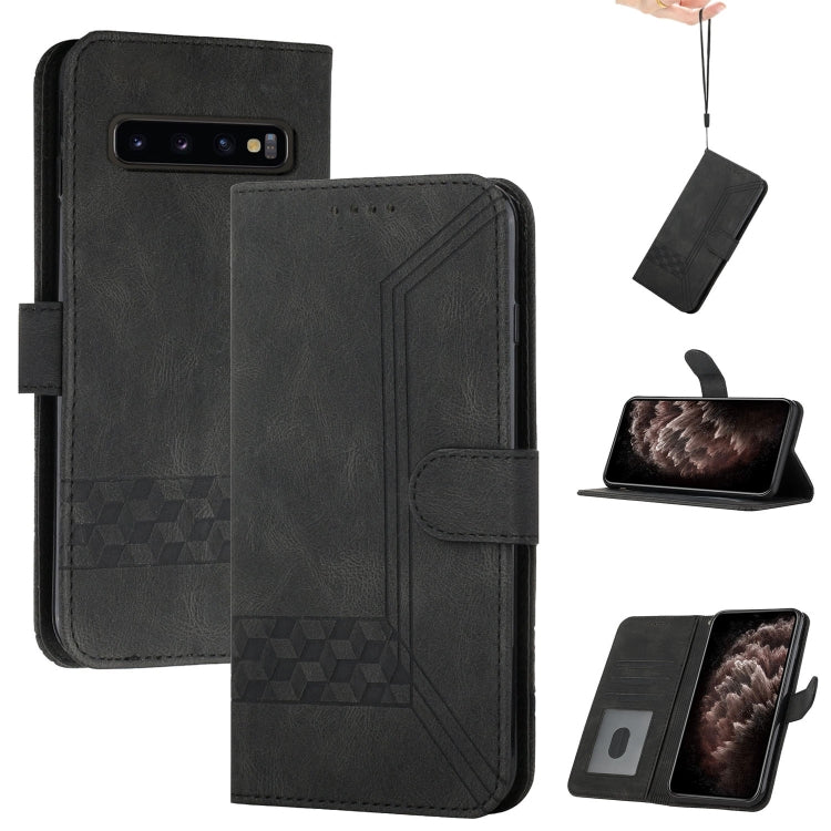 Cubic Skin Feel Flip Leather Phone Case, For Samsung Galaxy A72 5G, For Samsung Galaxy Note10, For Samsung Galaxy Note10+, For Samsung Galaxy Note20, For Samsung Galaxy Note20 Ultra, For Samsung Galaxy S10, For Samsung Galaxy S10e, For Samsung Galaxy S...