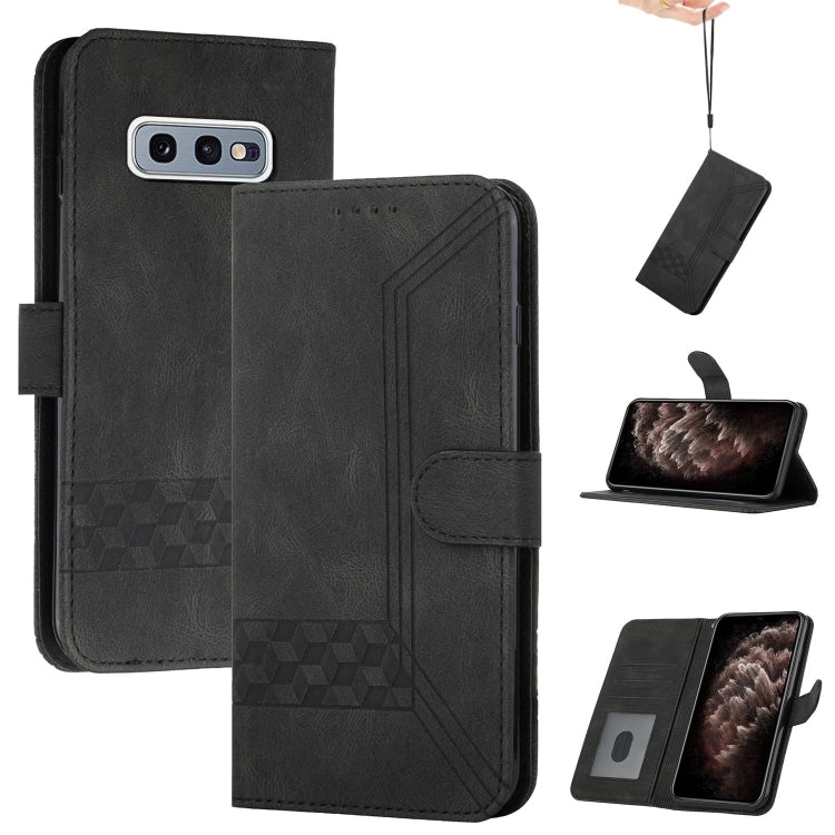 Cubic Skin Feel Flip Leather Phone Case, For Samsung Galaxy A72 5G, For Samsung Galaxy Note10, For Samsung Galaxy Note10+, For Samsung Galaxy Note20, For Samsung Galaxy Note20 Ultra, For Samsung Galaxy S10, For Samsung Galaxy S10e, For Samsung Galaxy S...