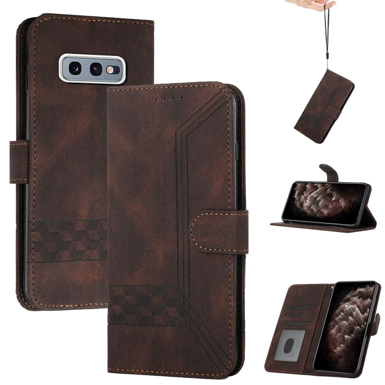 Cubic Skin Feel Flip Leather Phone Case, For Samsung Galaxy A72 5G, For Samsung Galaxy Note10, For Samsung Galaxy Note10+, For Samsung Galaxy Note20, For Samsung Galaxy Note20 Ultra, For Samsung Galaxy S10, For Samsung Galaxy S10e, For Samsung Galaxy S...