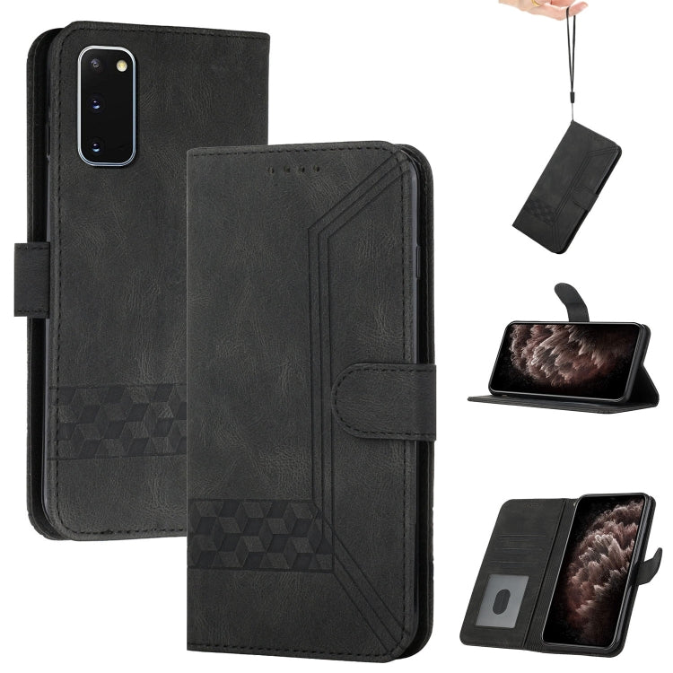 Cubic Skin Feel Flip Leather Phone Case, For Samsung Galaxy A72 5G, For Samsung Galaxy Note10, For Samsung Galaxy Note10+, For Samsung Galaxy Note20, For Samsung Galaxy Note20 Ultra, For Samsung Galaxy S10, For Samsung Galaxy S10e, For Samsung Galaxy S...