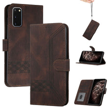 Load image into Gallery viewer, Cubic Skin Feel Flip Leather Phone Case, For Samsung Galaxy S20 FE, For Samsung Galaxy S20+, For Samsung Galaxy S20 Ultra, For Samsung Galaxy S21 5G, For Samsung Galaxy S21+ 5G, For Samsung Galaxy S21 FE 5G, For Samsung Galaxy S21 Ultra 5G             ...