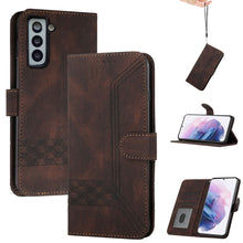 Load image into Gallery viewer, Cubic Skin Feel Flip Leather Phone Case, For Samsung Galaxy S20 FE, For Samsung Galaxy S20+, For Samsung Galaxy S20 Ultra, For Samsung Galaxy S21 5G, For Samsung Galaxy S21+ 5G, For Samsung Galaxy S21 FE 5G, For Samsung Galaxy S21 Ultra 5G             ...