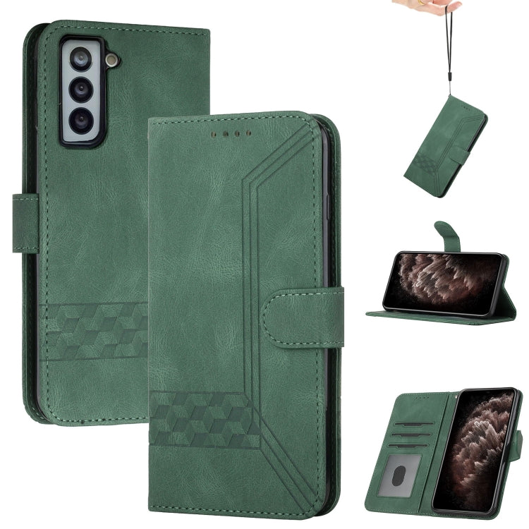 Cubic Skin Feel Flip Leather Phone Case, For Samsung Galaxy S20 FE, For Samsung Galaxy S20+, For Samsung Galaxy S20 Ultra, For Samsung Galaxy S21 5G, For Samsung Galaxy S21+ 5G, For Samsung Galaxy S21 FE 5G, For Samsung Galaxy S21 Ultra 5G             ...