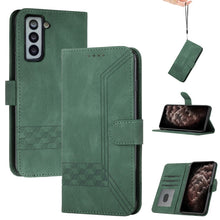 Load image into Gallery viewer, Cubic Skin Feel Flip Leather Phone Case, For Samsung Galaxy S20 FE, For Samsung Galaxy S20+, For Samsung Galaxy S20 Ultra, For Samsung Galaxy S21 5G, For Samsung Galaxy S21+ 5G, For Samsung Galaxy S21 FE 5G, For Samsung Galaxy S21 Ultra 5G             ...