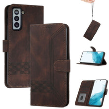 Load image into Gallery viewer, Cubic Skin Feel Flip Leather Phone Case, For Samsung Galaxy S20 FE, For Samsung Galaxy S20+, For Samsung Galaxy S20 Ultra, For Samsung Galaxy S21 5G, For Samsung Galaxy S21+ 5G, For Samsung Galaxy S21 FE 5G, For Samsung Galaxy S21 Ultra 5G             ...