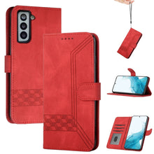 Load image into Gallery viewer, Cubic Skin Feel Flip Leather Phone Case, For Samsung Galaxy S20 FE, For Samsung Galaxy S20+, For Samsung Galaxy S20 Ultra, For Samsung Galaxy S21 5G, For Samsung Galaxy S21+ 5G, For Samsung Galaxy S21 FE 5G, For Samsung Galaxy S21 Ultra 5G             ...